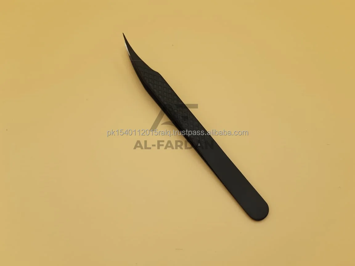 Custom Logo Matte Black Dull Color Russian Volume Diamond Grip Eyelash