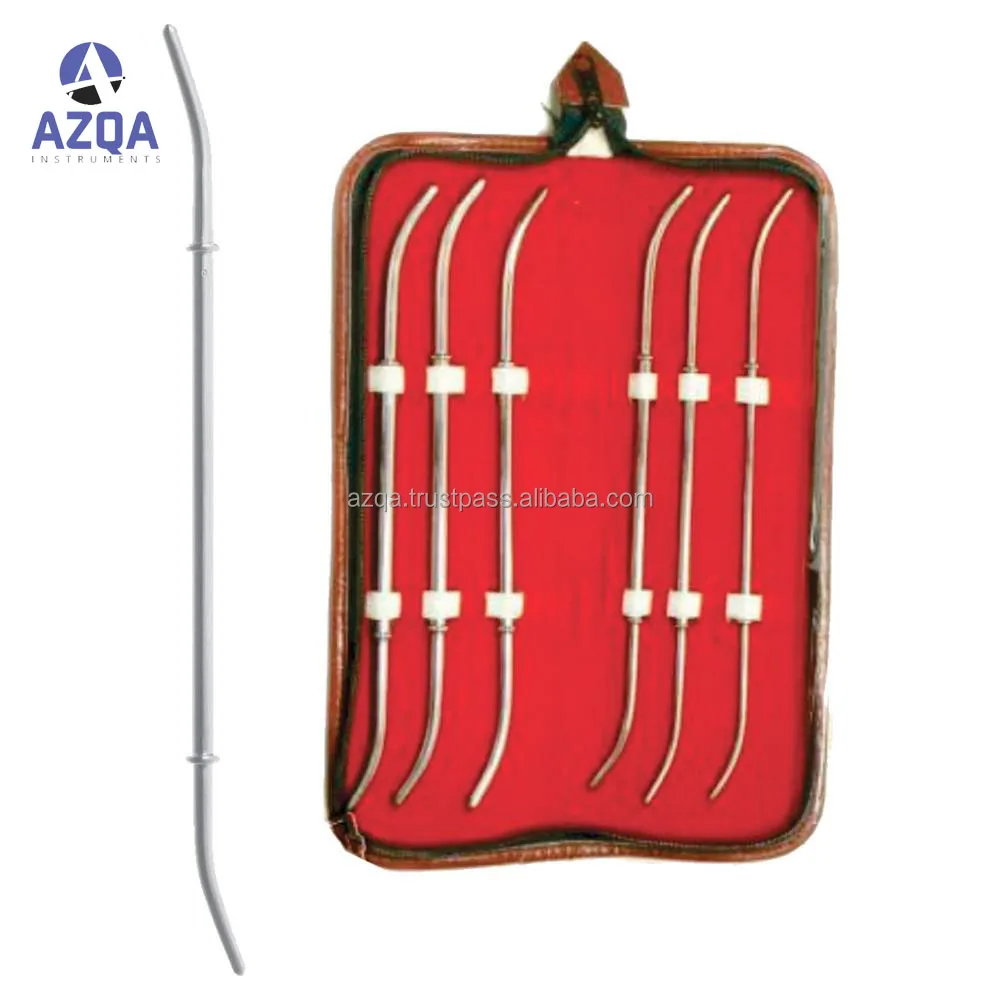 8 Pcs Set Hegar Uterine Dilator With A Carrying Case Gynecology And ...