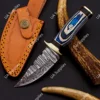 Blue White Wood & Brass Guard Pommel