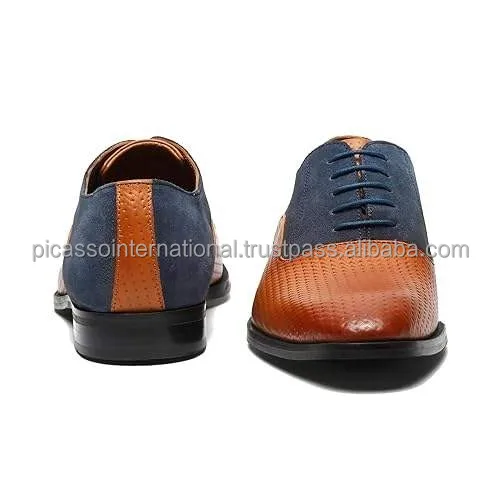 Premium Quality Formal Casual Office Party Wear Men's Full Grain Cow Hide Antique Italian Leather Dress Shoes from India