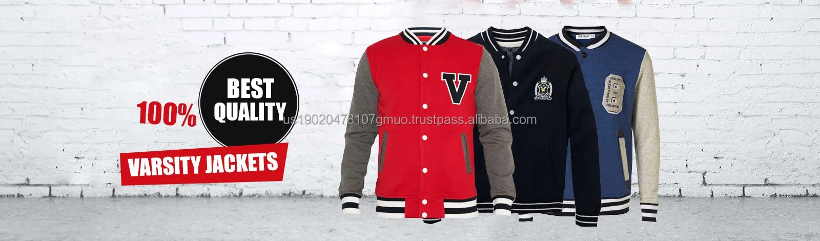 Wholesale Men Custom Cotton Satin Varsity Jacket Embroidered Letterman ...