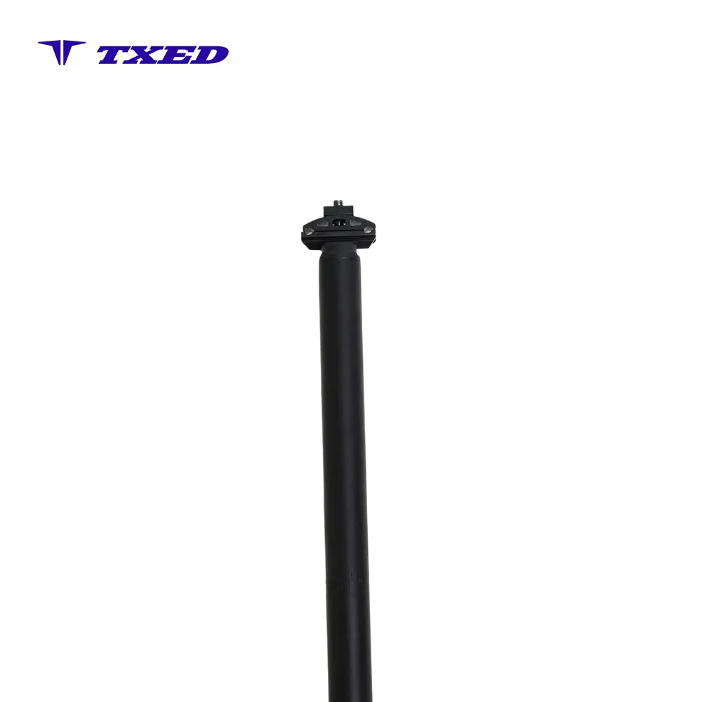 Shunmeng SM-2200 Adjustable Lightweight 30.9x350mm Aluminum Bicycle Seat Post with Safety Line for Road & Mountain Bikes