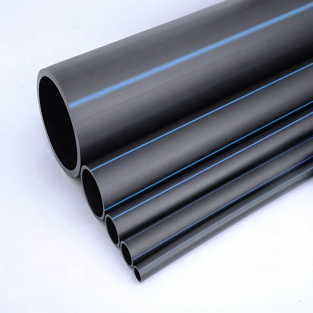 JS ISO Standard High Strength and Density 4'' Ips Poly Natural Pipe Black with Yellow Used for Liquid and Gas Transportation