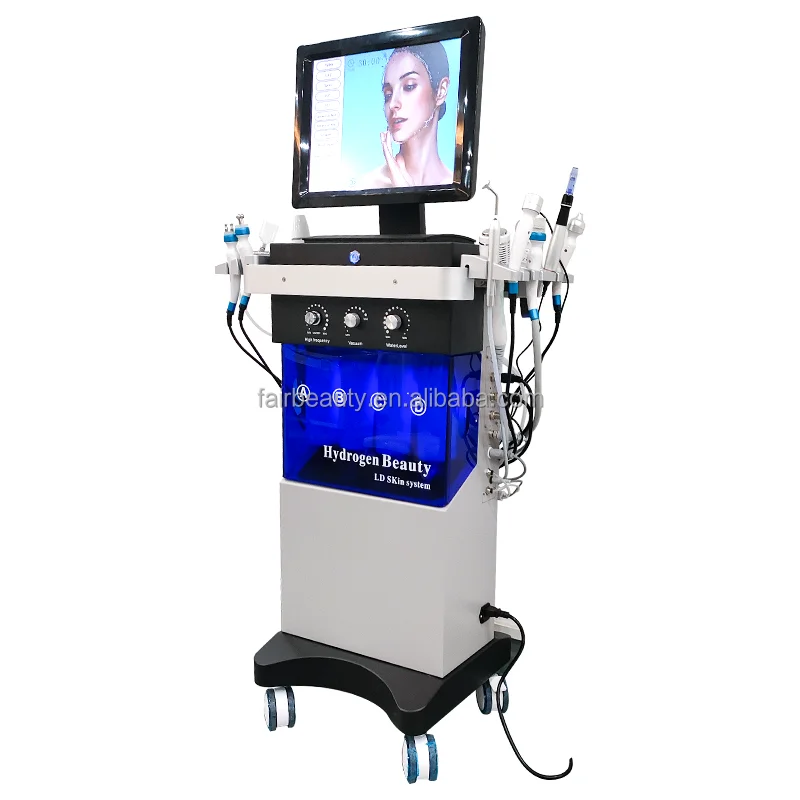 2025 Professional 14 in 1 Hydro Oxygen Small Bubbles Skin Care Beauty Machine Skin Rejuvenation Face Cleaning Skin Care Device