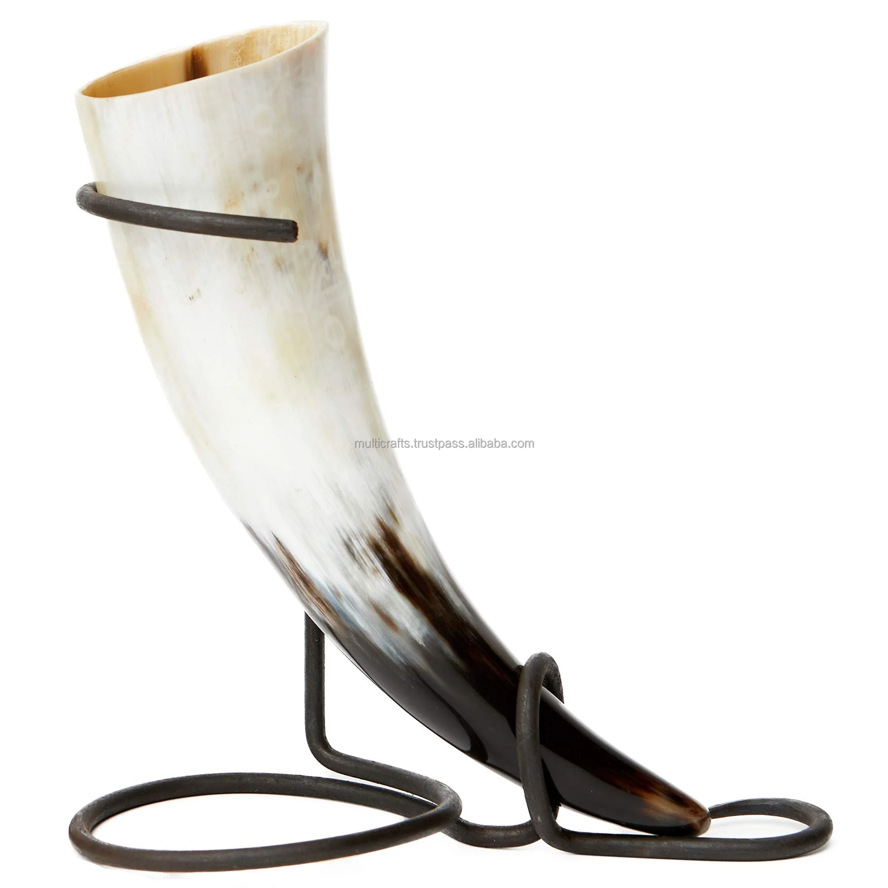 Viking Drinking Beer Horn Glass Best Quality Natural Han Made Viking