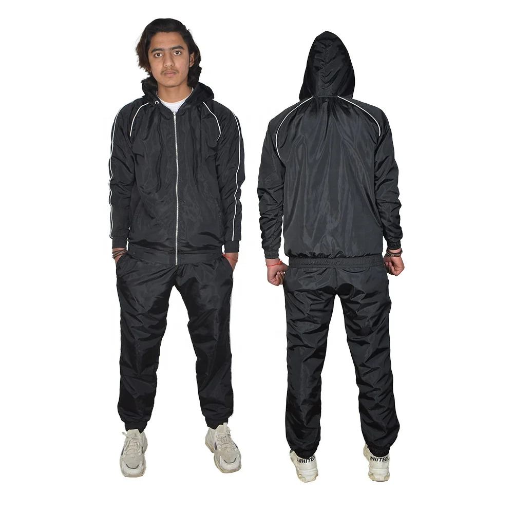 New Design 3m Reflective Pipping Nylon Tracksuit Set Windbreaker ...