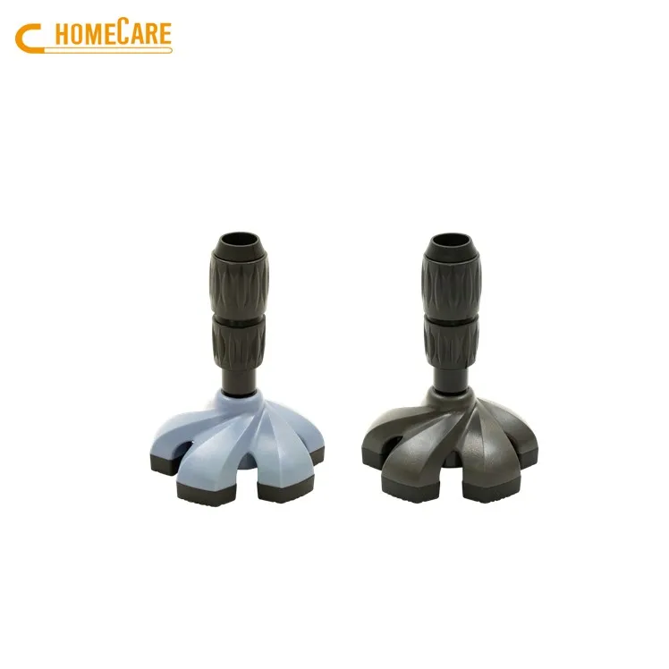 OEM Plastic 360 Degree Rotation Self-Standing Anti-Slip Orthopedic Crutches Tip Rubber Ferrules for Walking Sticks