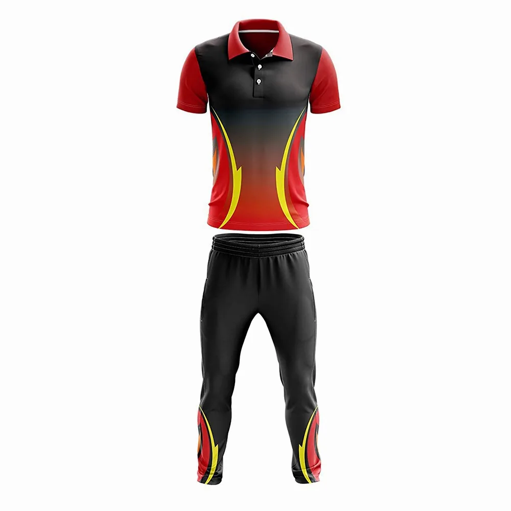 High Quality Custom Cricket Uniforms Latest Sublimation Design Includes Jersey Pant All Sizes Featuring Brand Logo Player Name