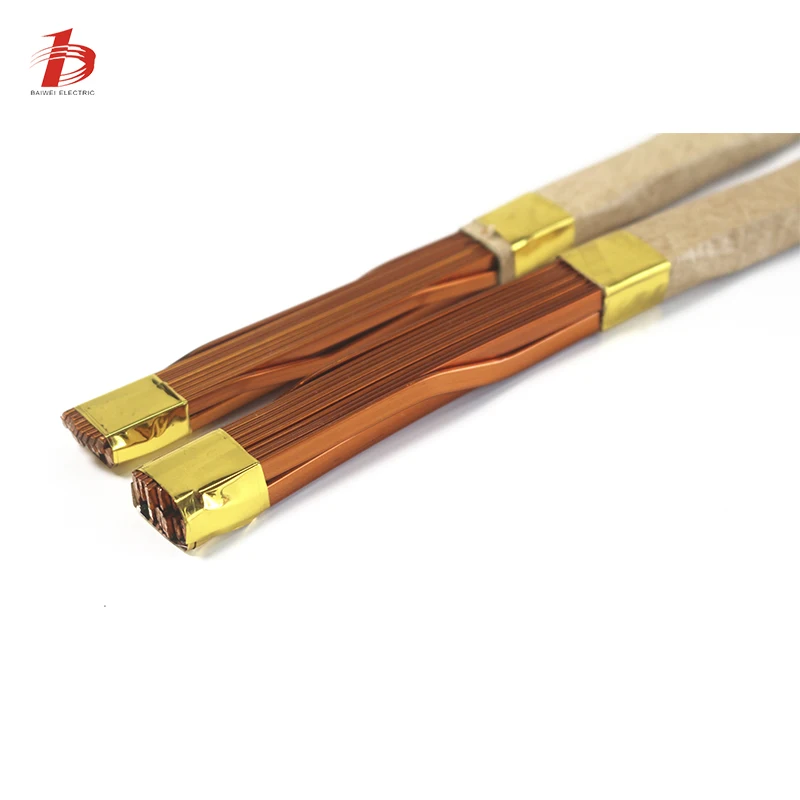 Paper Covered CTC Wire Cooper Conductor 21 /1.35MM X 4.8MM (E120)Continuously Transposed Conductors Cable for Power transformers