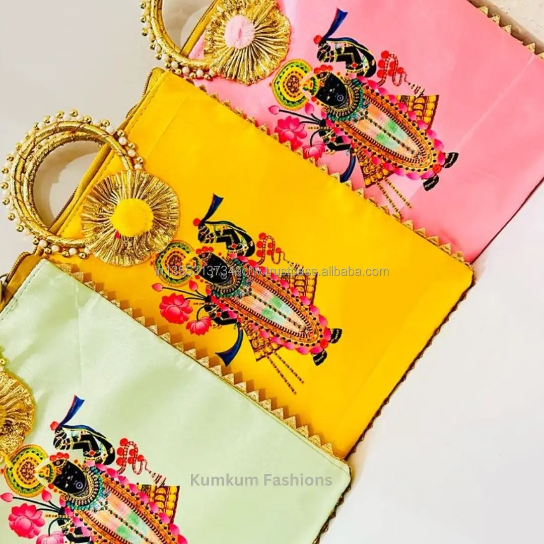 New Arrival Indian Wedding Return Gift Handle Bag For Guests Woman