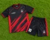 Black with Red