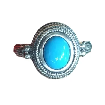 Turquoise red coral ring jewelry 925 Sterling Silver Turquoise Ring