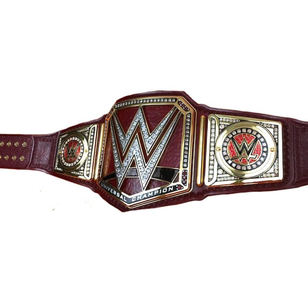 Ремни для борьбы с Чемпионатом мира ремни из натуральной кожи золотыми