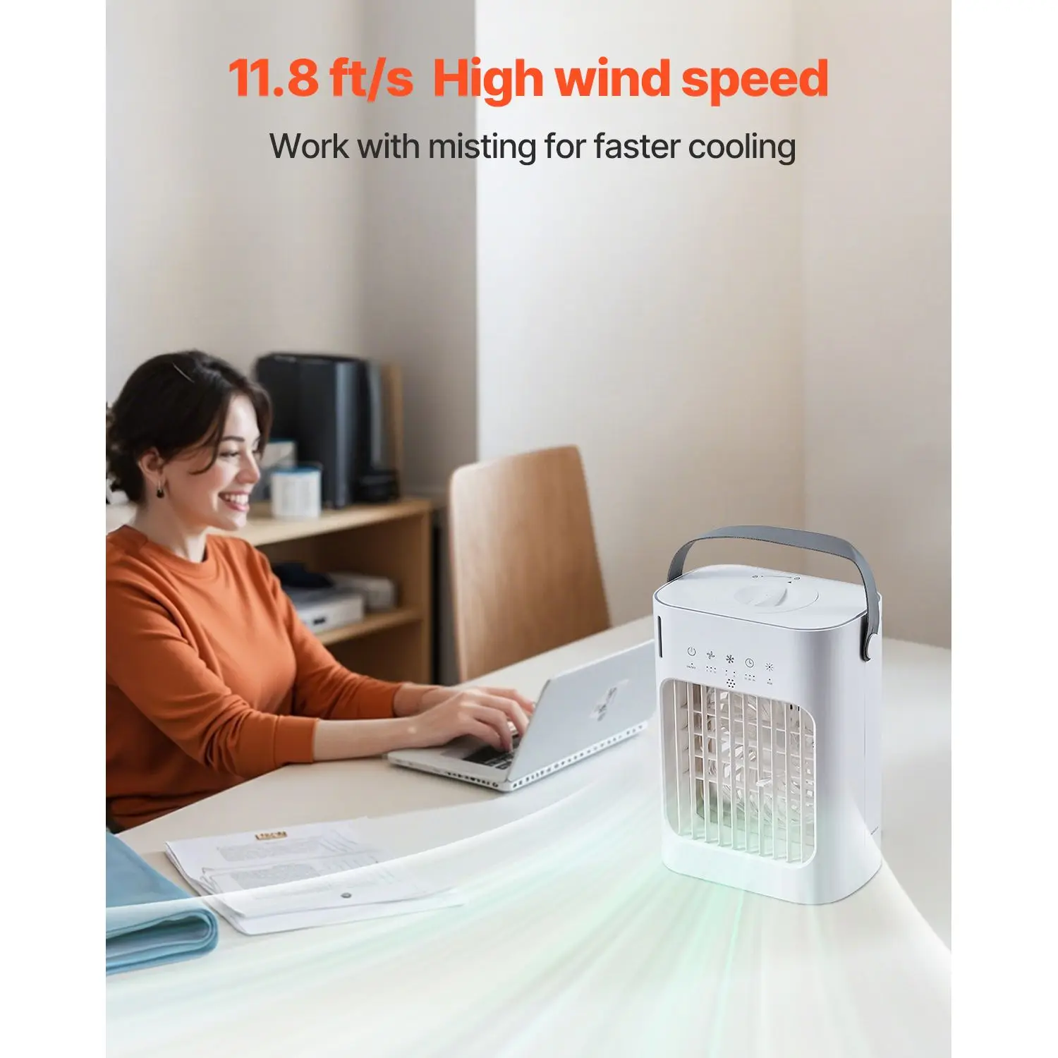 Evaporative Air Cooler, Portable, 4-in-1, 700ml, 0.7H - detail 10