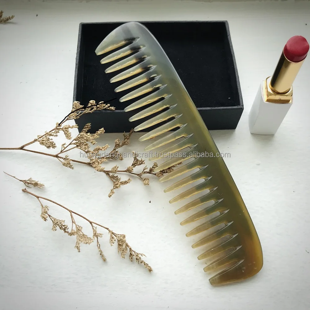 Natural Ox Horn Hair Comb,Cow Horn Comb,Natural Horn Handmade Combs In