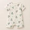 White with Heart Print