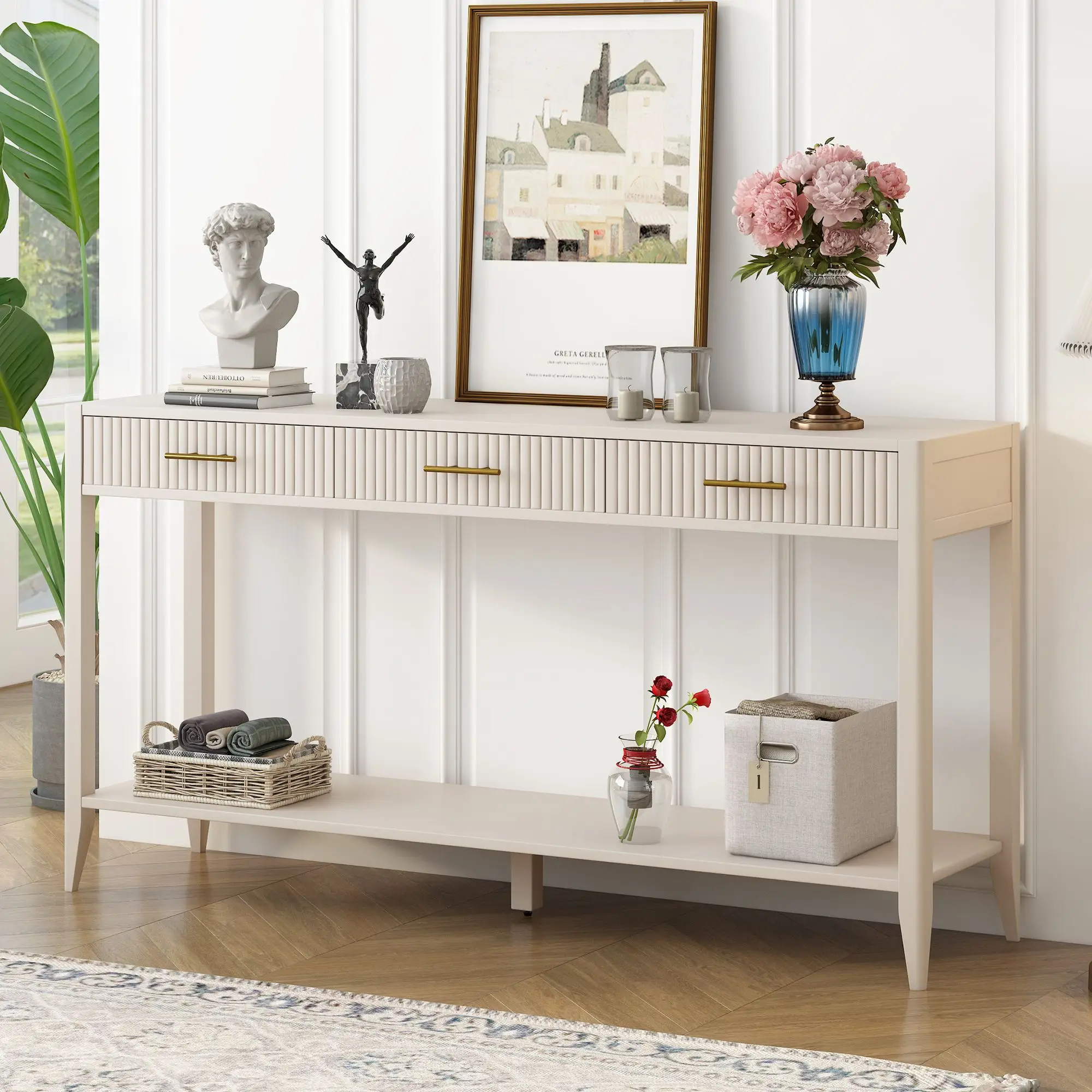 Elvarenae Iselle Fluted Console Table — product detail