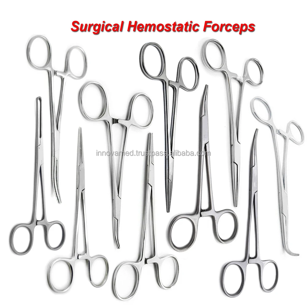 The Basis Of Surgical Hemostatic Clamp Locking Forceps Surgical Hand ...