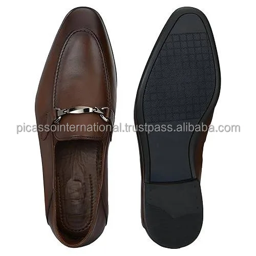 Wholesale Quantity Supplier of Men Formal Slip on Unique Design Custom Logo Party Wear Genuine Leather Formal Shoes for Men