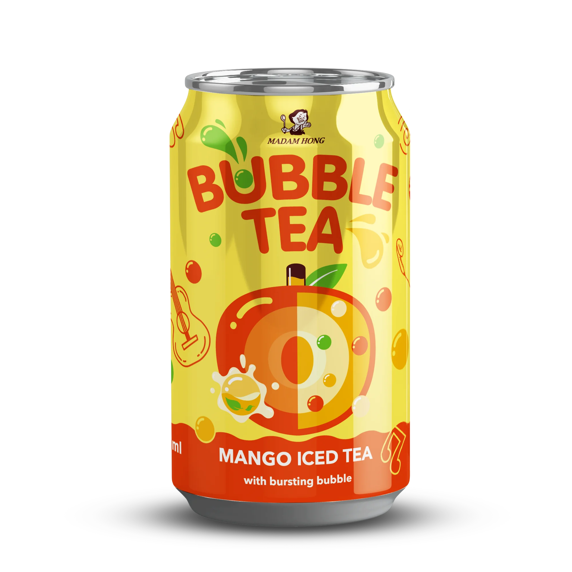 Madam Hong 320ml Mango Juice Tea With Bursting Boba Buy Taiwan Bubble