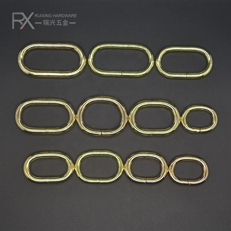 Factory Price Iron Metal Color Circle Ring for Bag Custom Size Snap O Ring Handbag Hardware Round Accessories Jump Ring Bag Part