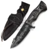 Inverted Feather Pattern & Black Wood