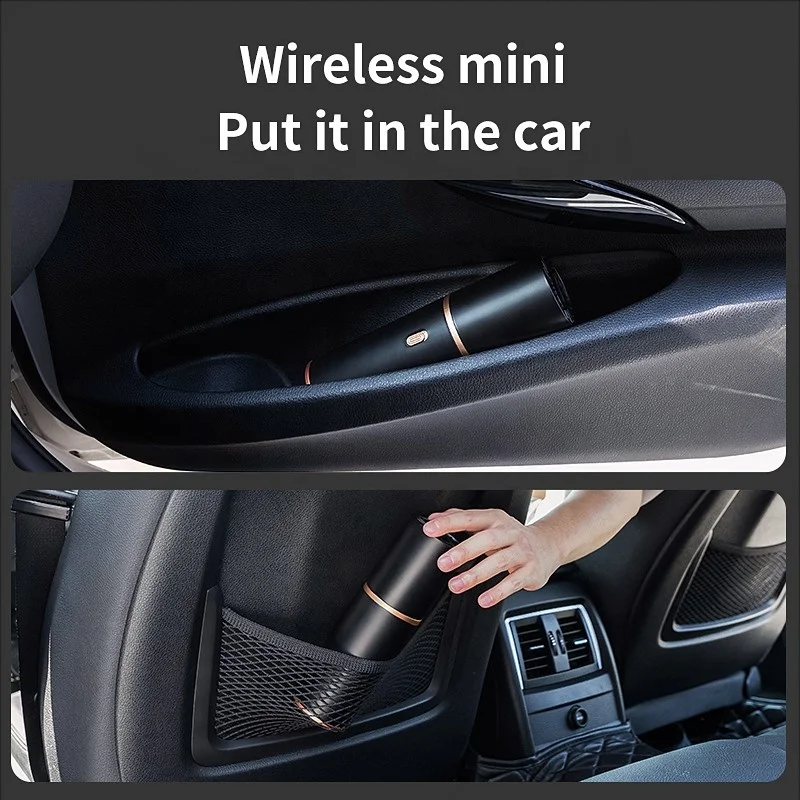 Цена по прейскуранту завода-изготовителя беспроводной автомобильный пылесос Портативный 2000 мАч Type-C перезаряжаемые дома портативные пылесосы 50 Вт Высокая мощность