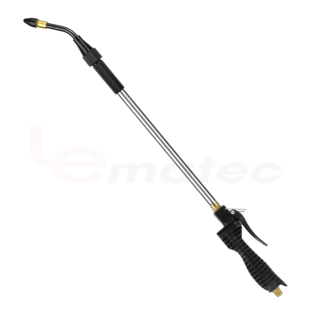 LEMATEC Extendable High-Flow Air Blow Gun Kit  Dust Blower & Tire Inflator with Multiple Nozzles