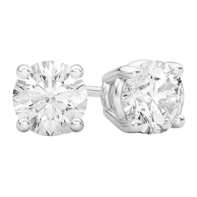 solitaire diamond stud earrings 14k 0.50 ctw