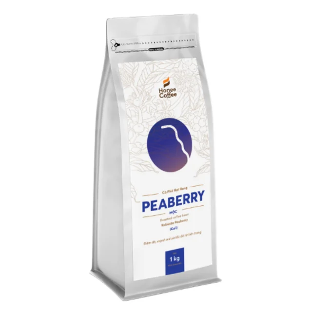 Premium Roasted Coffee Beans Peaberry/culi 1000g/bag,High Caffein And