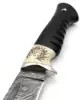Off-White Bone with Brown Etching, Deep Black Wood