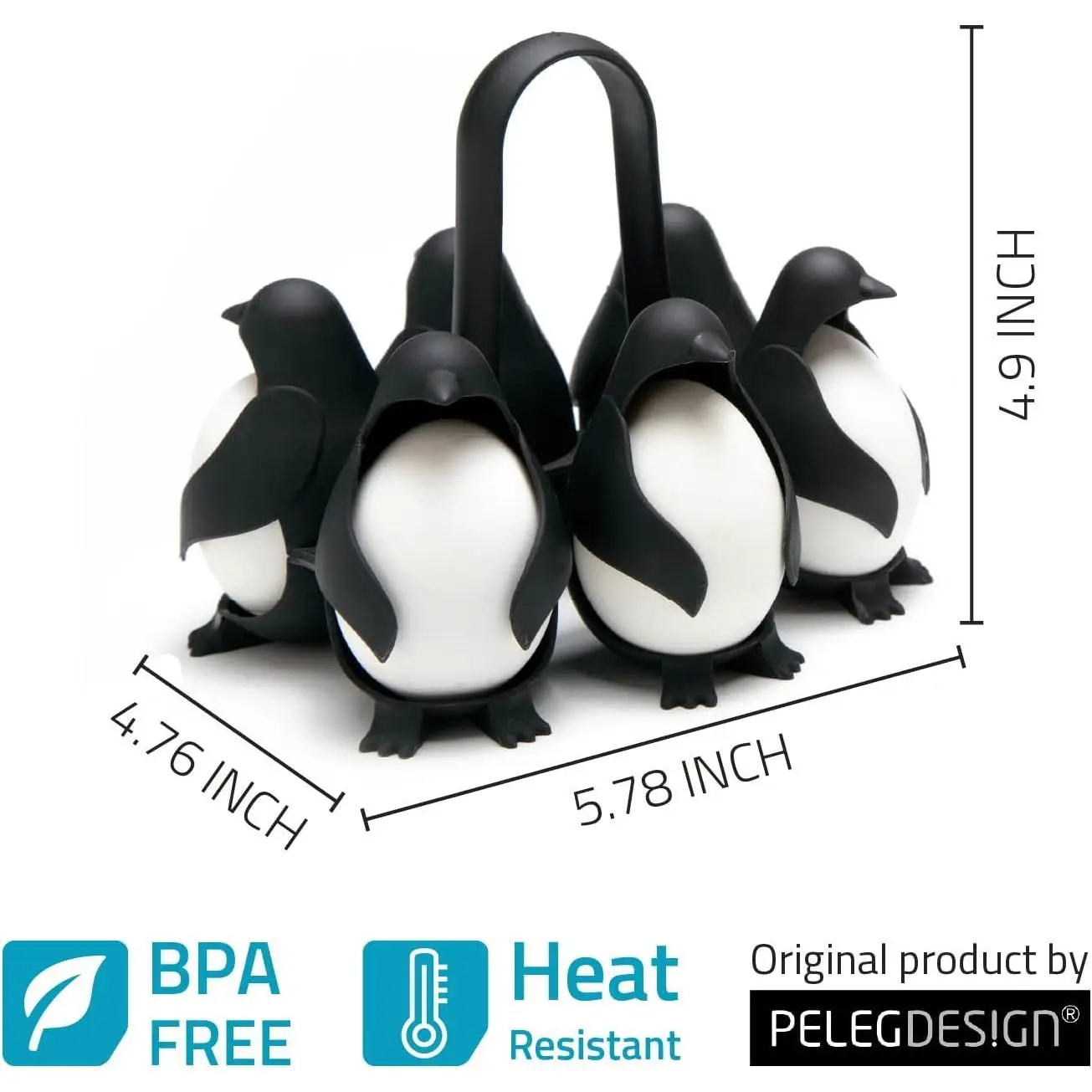 Creative Penguin Egg Cooker Household Egg Mold Holder Cute Rack for Kitchen Gadgets Egg Storage Box Egg Tools