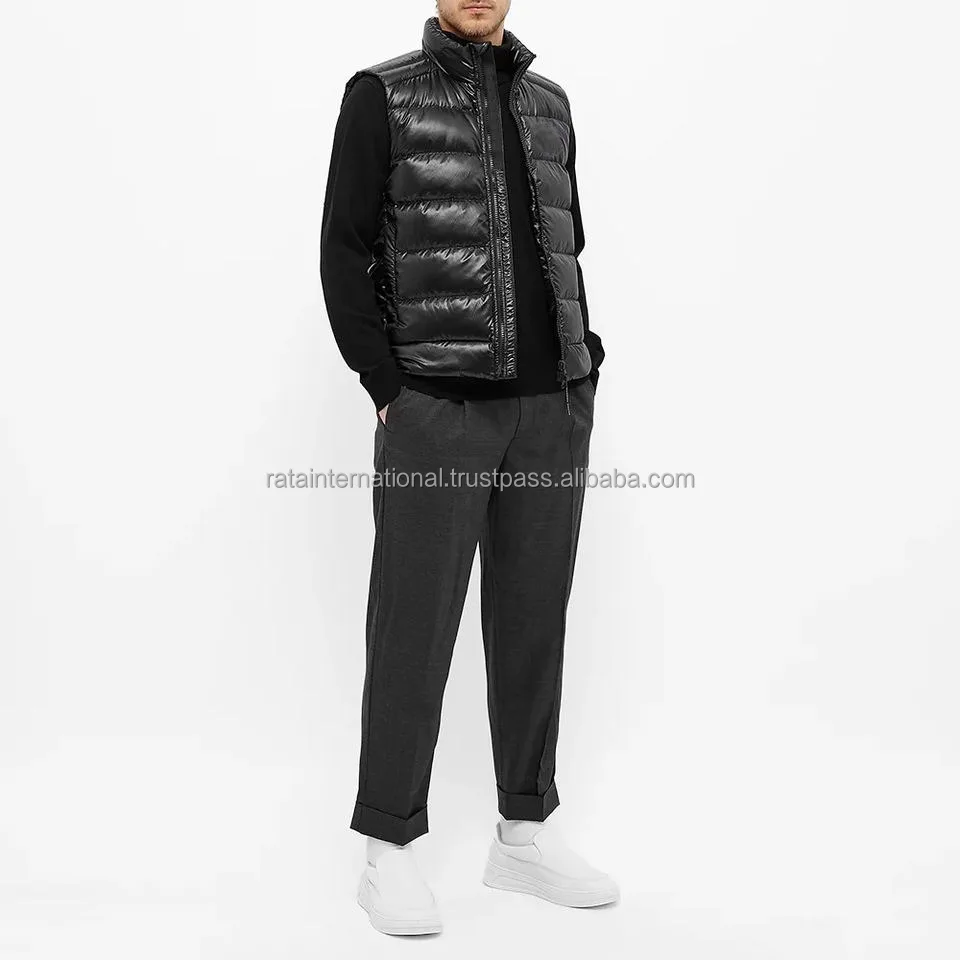 Customized Logo Polyester Heavy Weight Warm Sleeveless Jackets Puffer