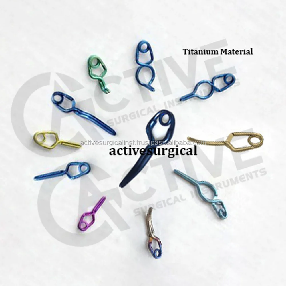 High Quality Titanium Yasargil Aneurysm Clips For Neurosurgery Non