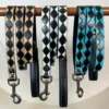 Black & Turquoise Checkered