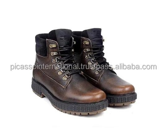 Hot Selling Excellent Quality Premium Casual Wear OEM Wholesale 100% Genuine Leather Shoes Boots for Men at Direct Factory Price