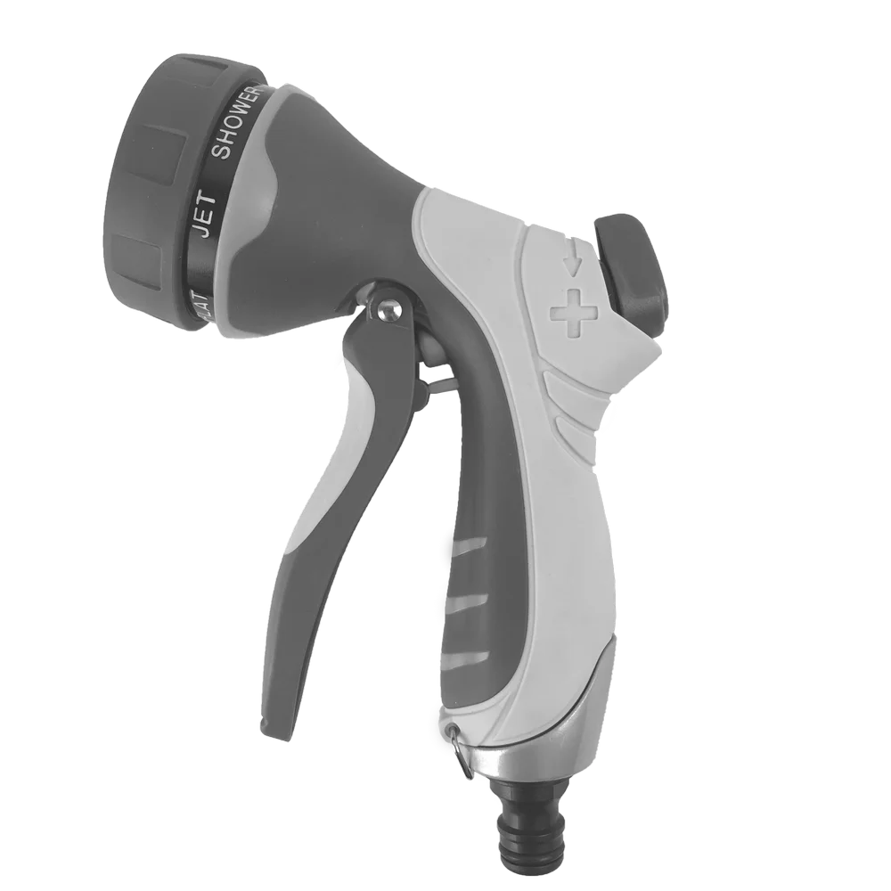 7 Patterns Front Pull Lever Garden Water Spray Gun  Hose Nozzle Sprayer Water Nozzle Spray Metal Water Gun