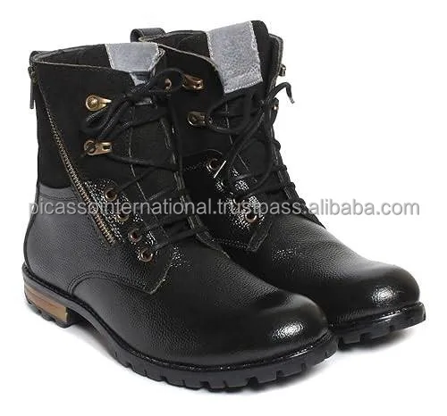 2024 New Arrival Premium Quality Best Selling Wholesale Luxury OEM Men's Genuine Leather Boots/ Shoes for Casual Wear