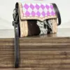 White & Purple Checkered