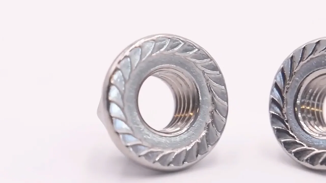 Din6927 Hex Serrated Flange Lock Nuts M3 To M56 Supplier Customized