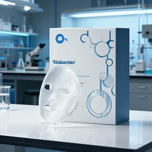 Factory Direct Private Label Coconut Oil Infused Face Sheet Mask Full English Nourishing Moisturizing Vitamin C Herbal Vegan