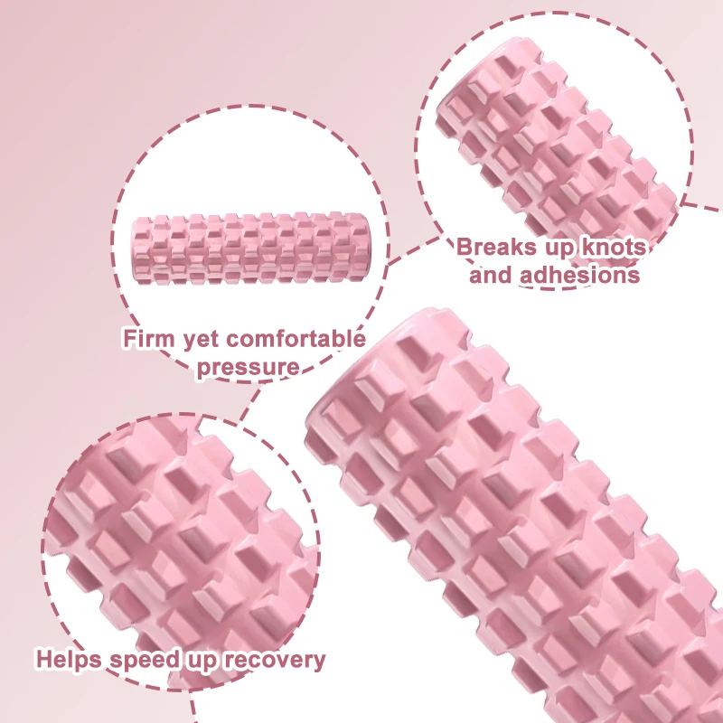 Long Wolf Tooth EVA Foam Roller Hollow Yoga Massage Stick Axis for Deep Muscle product detail 3