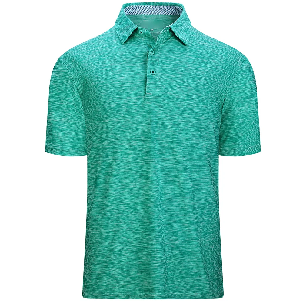 polo shirts Men's Solid Knitted Polyester Breathable Golf Casual for Polo T-Shirt Summer Oversize Short-Sleeved for Comfortable