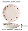 8" deep Plate (Apple Party)