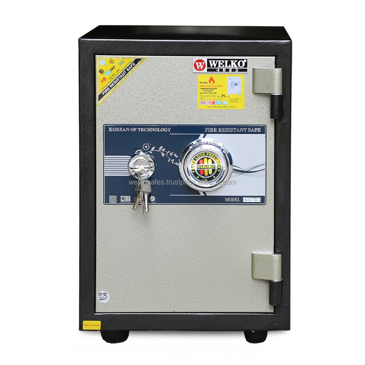 Stealth Floor Safe Key Lock Anti-theft Fireproof Stainless Steel Home ...