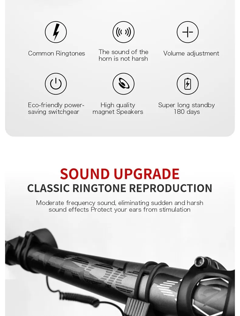 Twooc Bicycle Electronic Horn Volume Adjustment 4 Kinds Of Classic