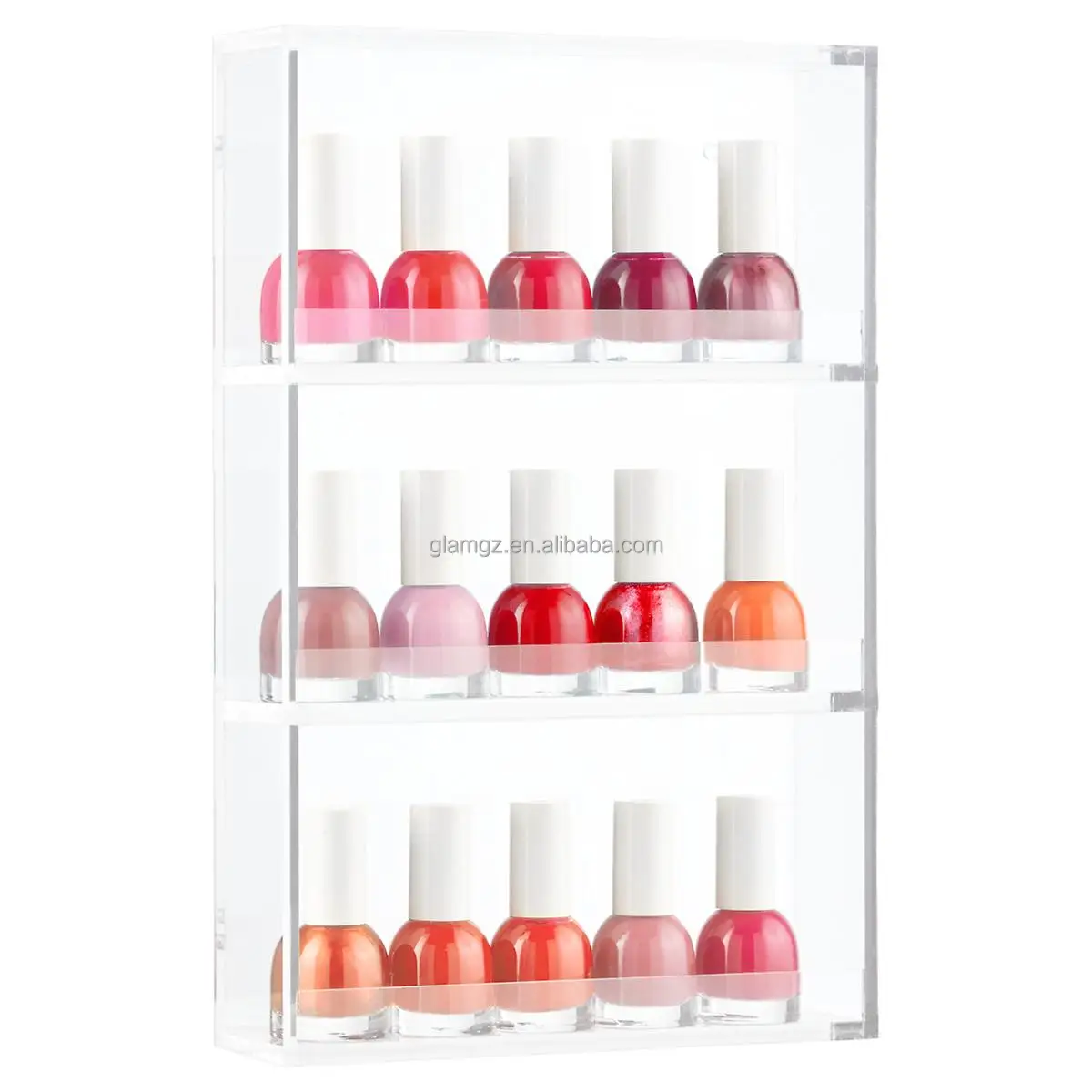 6 Layers Display Rack Shelf Wall Mounted Acrylic Nail Gel Polish