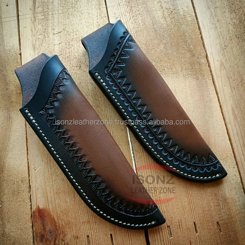 High Quality Genuine Leather Knife Sheaths For Draw Knife
