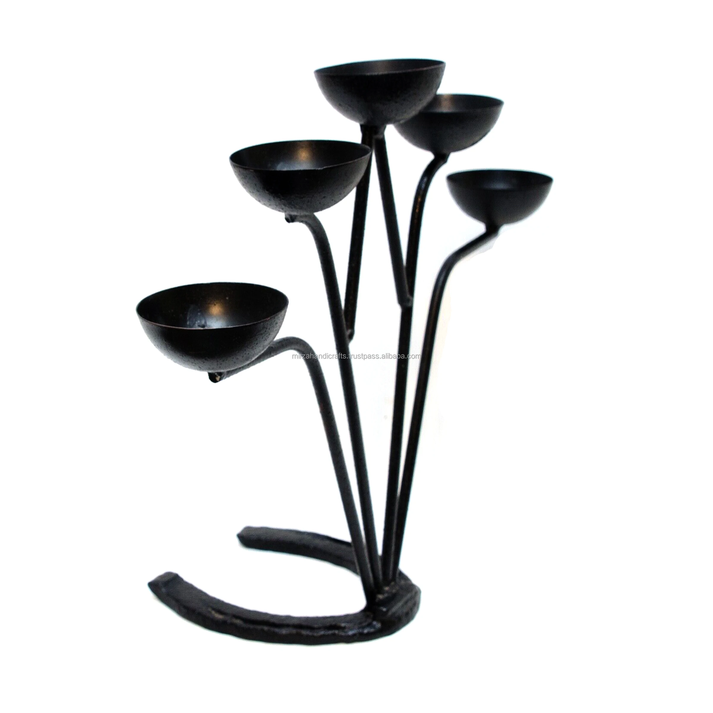 Candle Stick Holder Black Metal Sample Available Top Quality Use Home