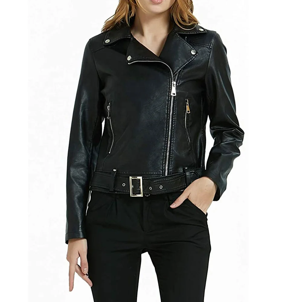 Chaqueta De Motorista De Cuero Para Mujer,Venta Al Por  Mayor,Personalizada,Original,El Mejor Precio - Buy De Cuero Chaquetas Y  Abrigos Y Cazadoras Chaquetas,Reino Unido Ee. Uu. De Cuero Real De Las  Mujeres Chaquetas